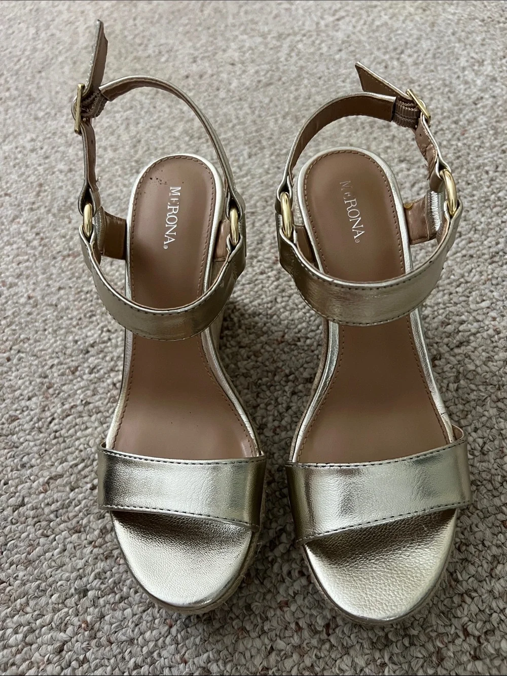 Merona Gold Metallic Wedges